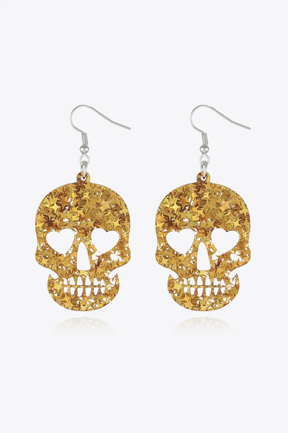 Halloween Skull Acrylic Drop Earrings