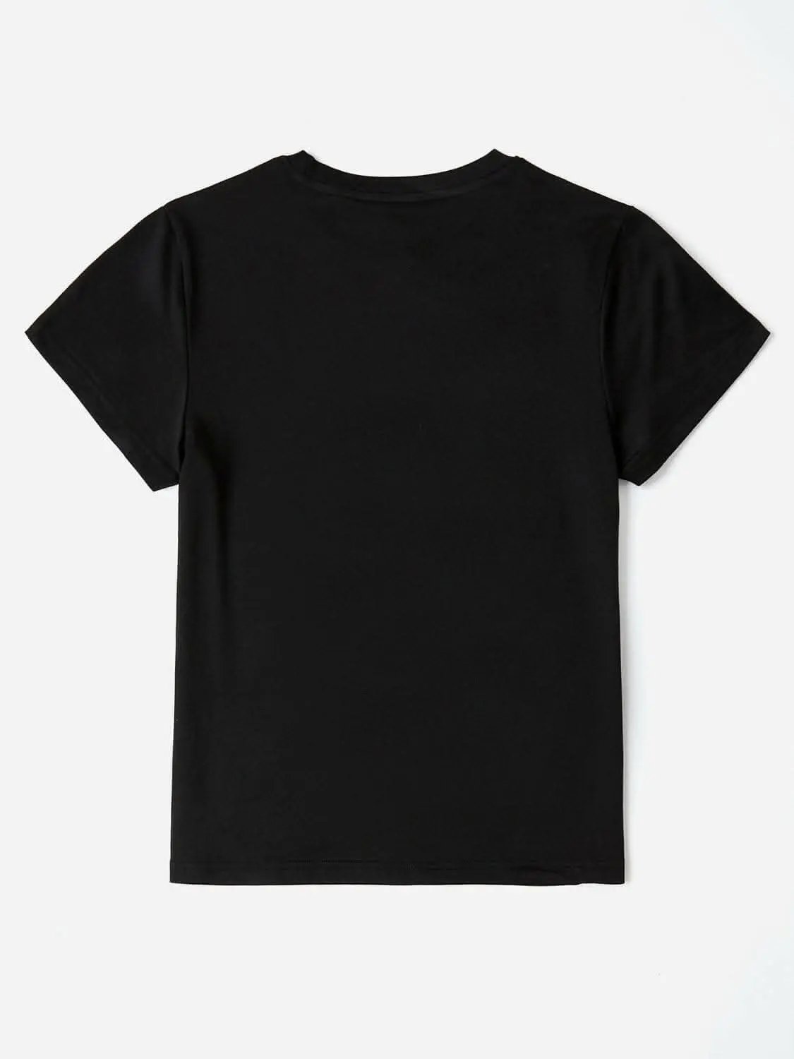 T-Shirts Trendsi Stylish graphic tee - round neck, short sleeves, 100% polyeste