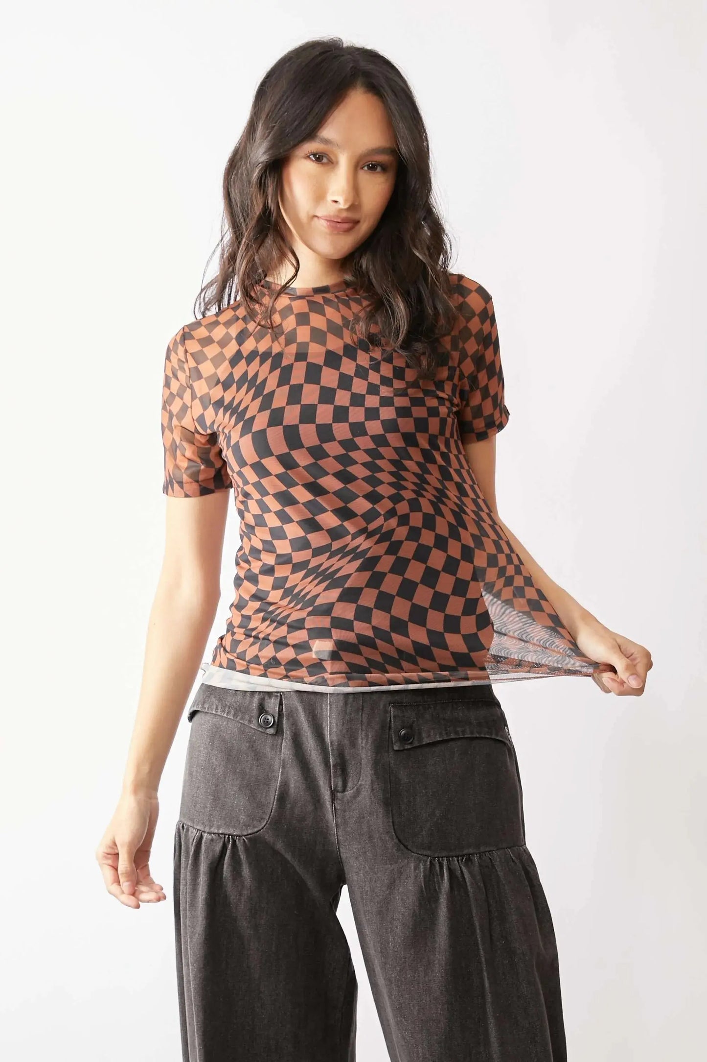 Trendsi Mesh Tee - Lightweight Breathable Top