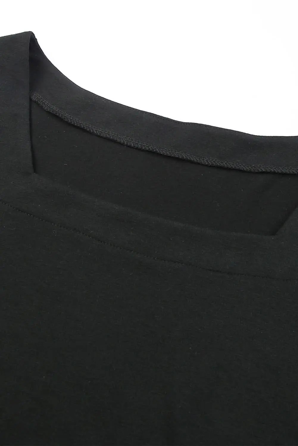 Plus Size Puff Sleeve Top Black | Love Salve
