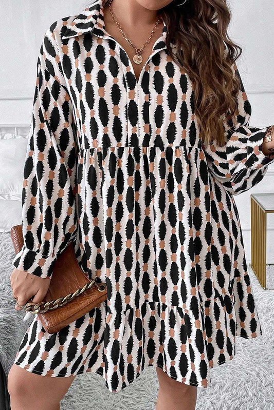 Dresses Apricot Plus Size V-Neck Mini Dress by Love Salve