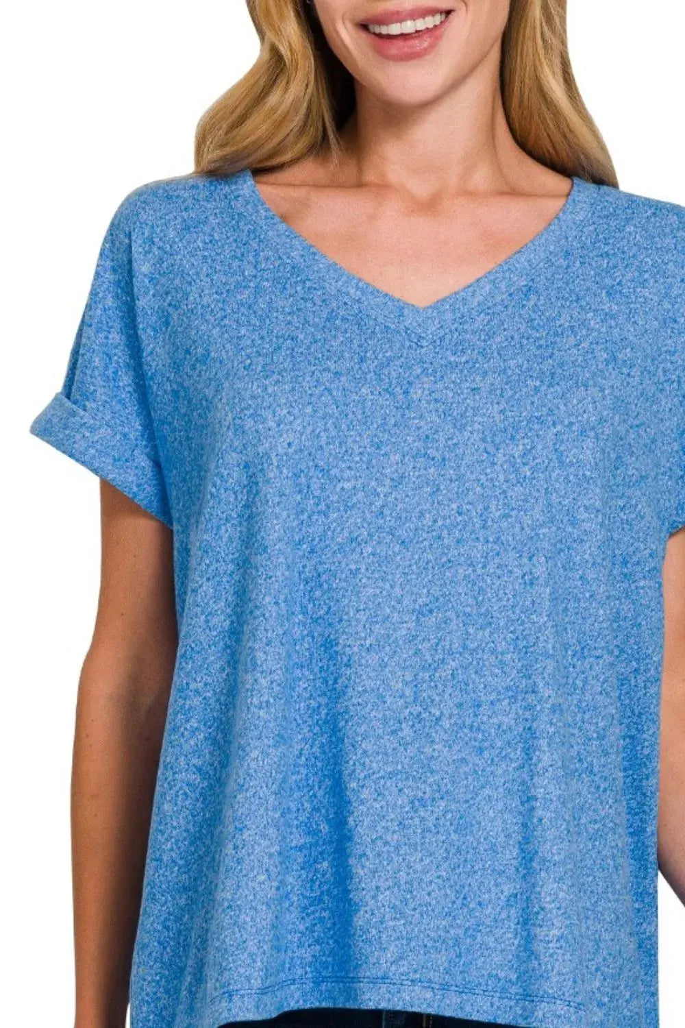 Women's V-Neck T-Shirt V-Neck Tee - Hacci Soft - Everyday Comfort