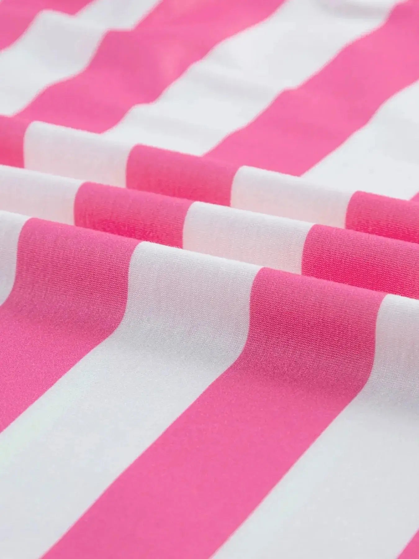 Striped Short Sleeve Oversized Womens T Shirt