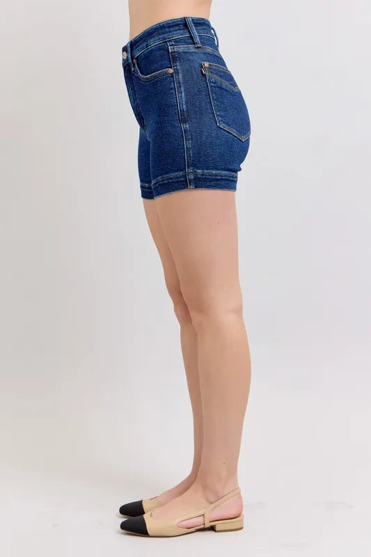 Judy Blue Full Size High Waist Tummy Control Denim Shorts