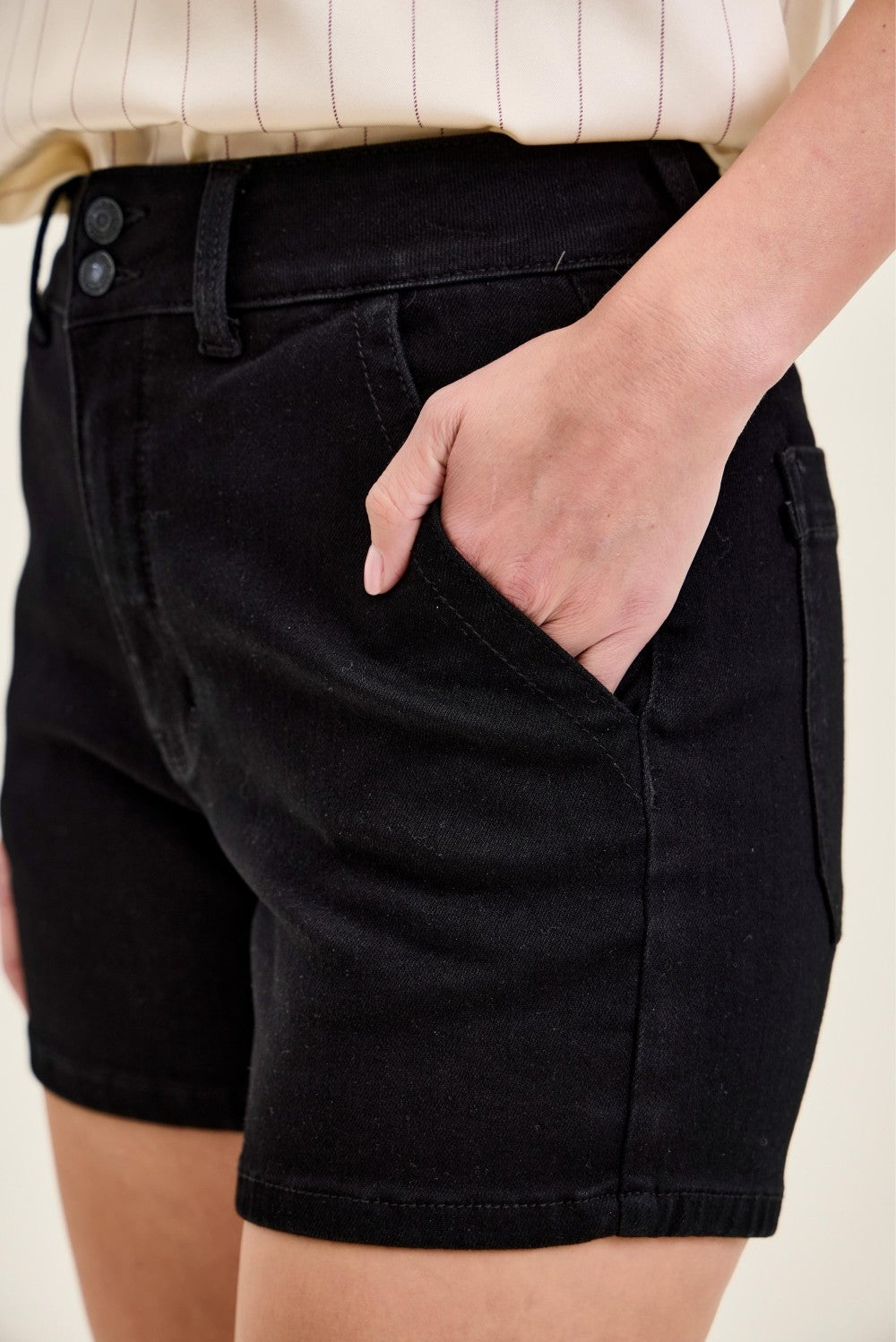 Judy Blue High Waisted Trouser Shorts