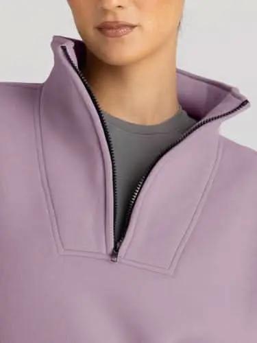 Oversized Half Zip Sweatshirt Cozy by Love Salve
