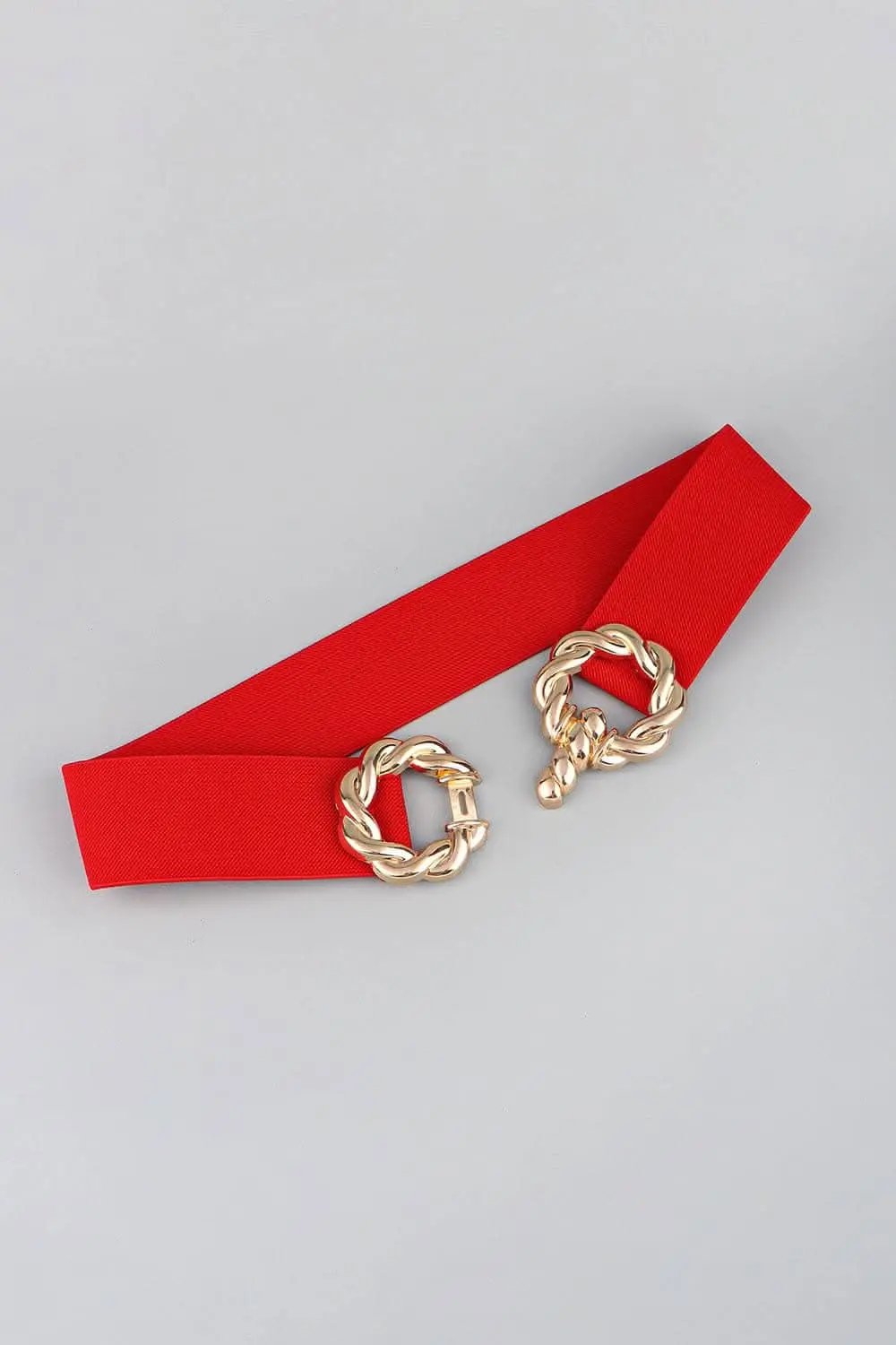 Accessories Trendsi Elastic belt with zinc alloy buckle
