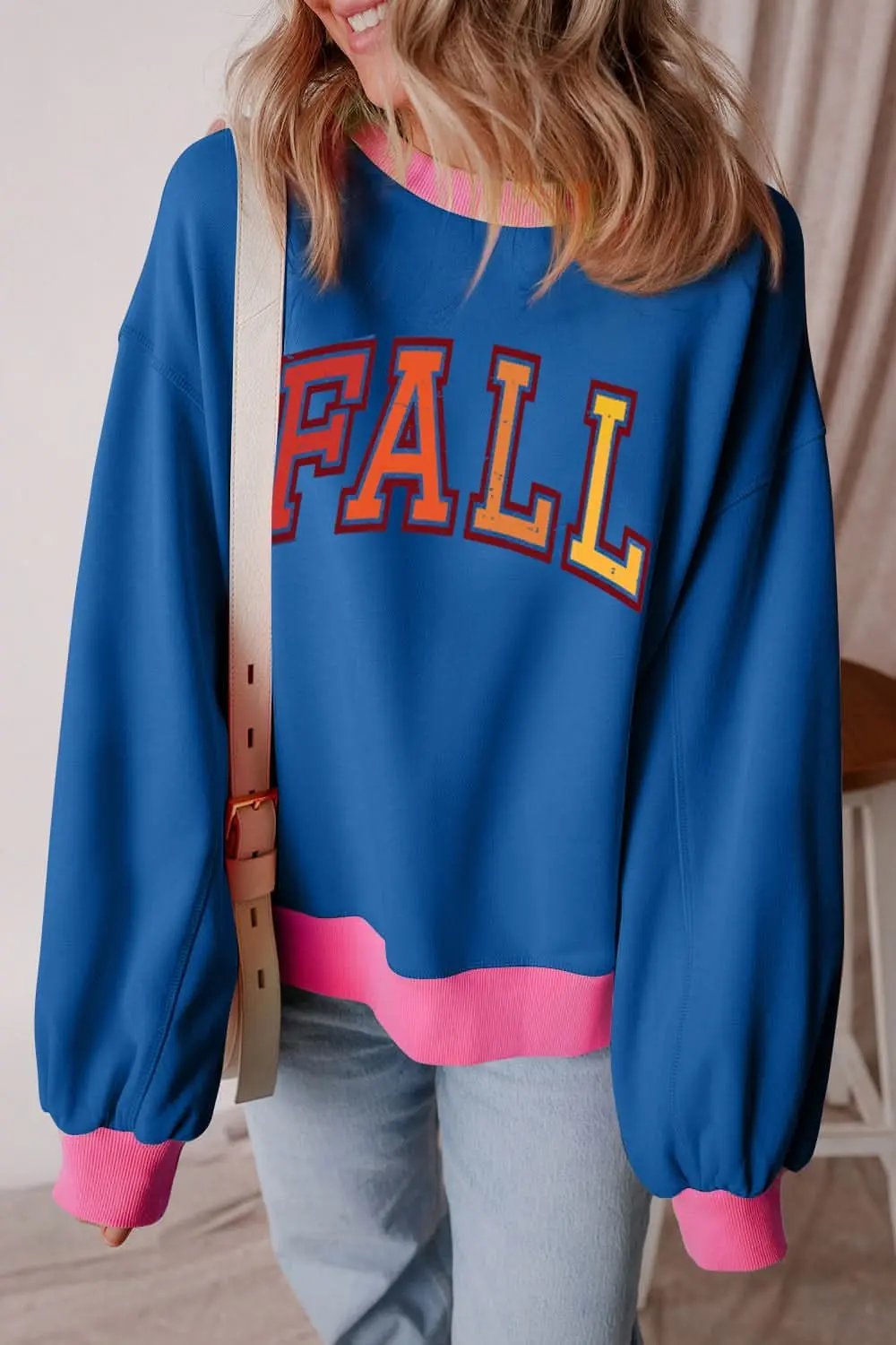 Trendsi Women's Long Sleeve Top Letter Print — Casual Chic Essential