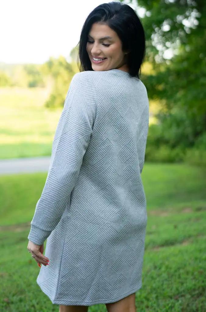 Mini Dress - Textured H-Line - Daily Women's