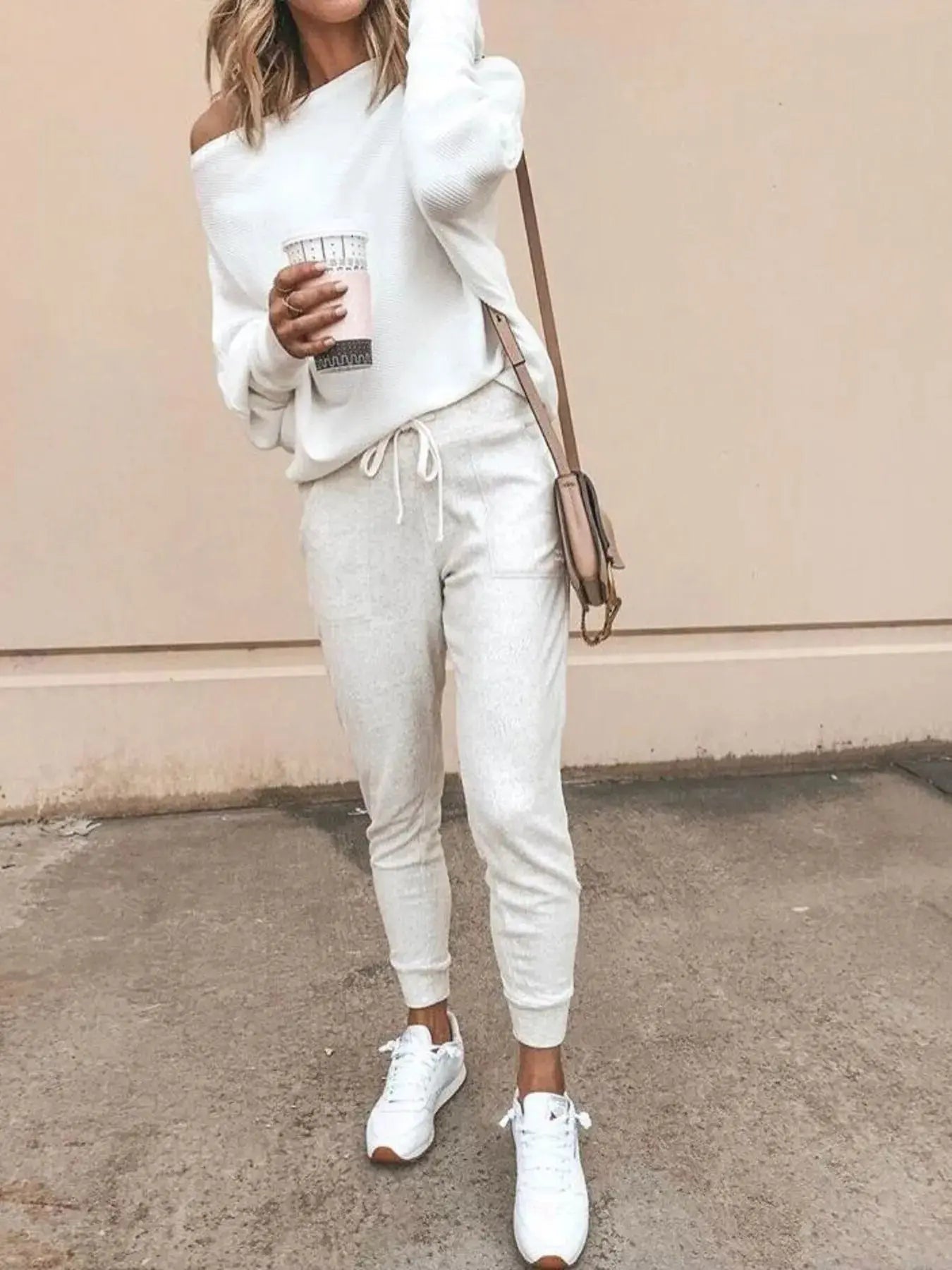 Full Size Ribbed One Shoulder Sweater