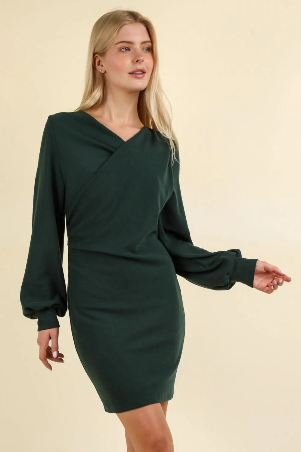 Dresses Trendsi Ruched Bodycon Dress Women's Night Out Mini Dress Sleek Silhouette