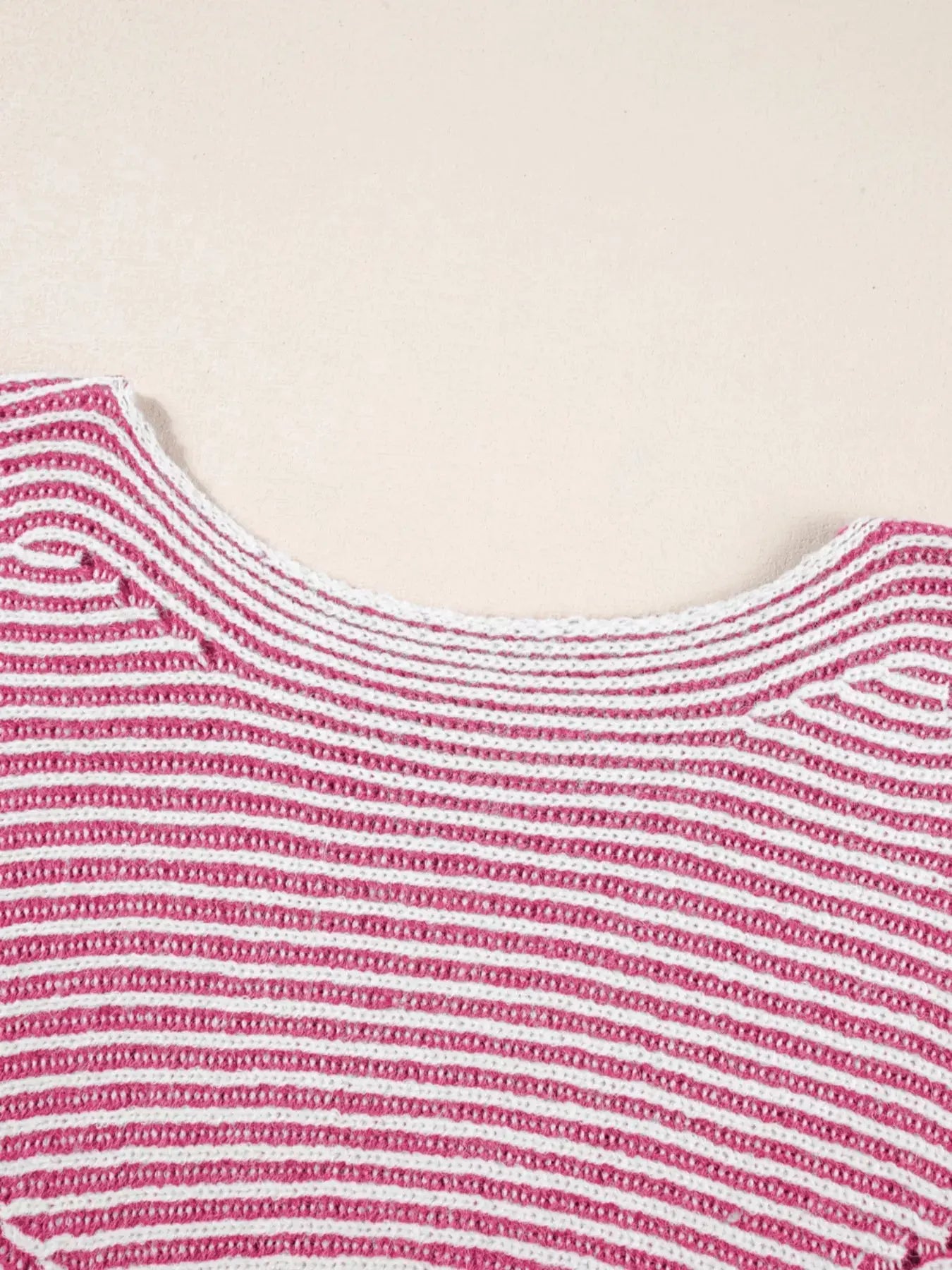 Striped Casual Boat Neck Sweater