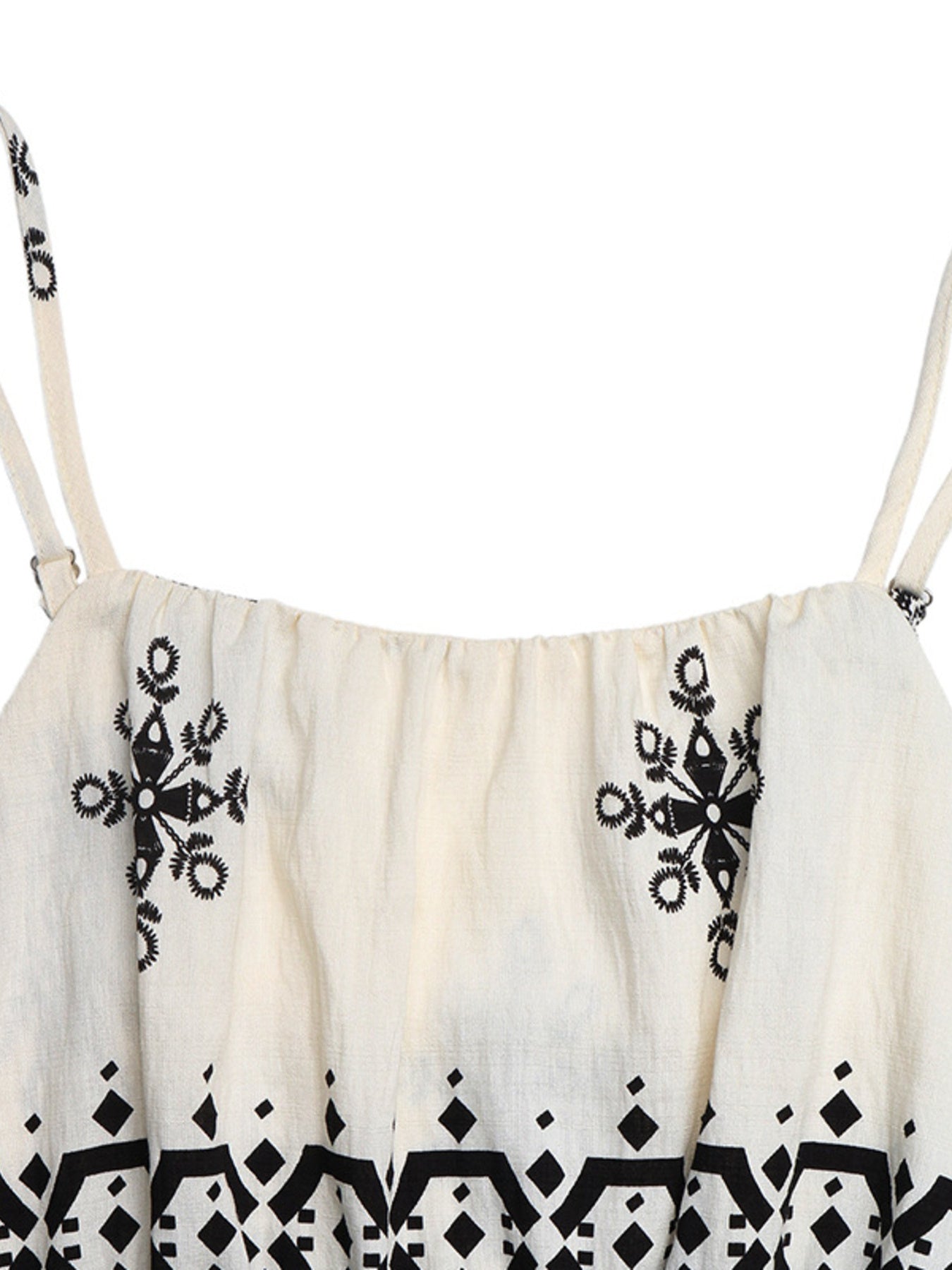 Boho Printed Spaghetti Strap Wide Leg Jumpsuit