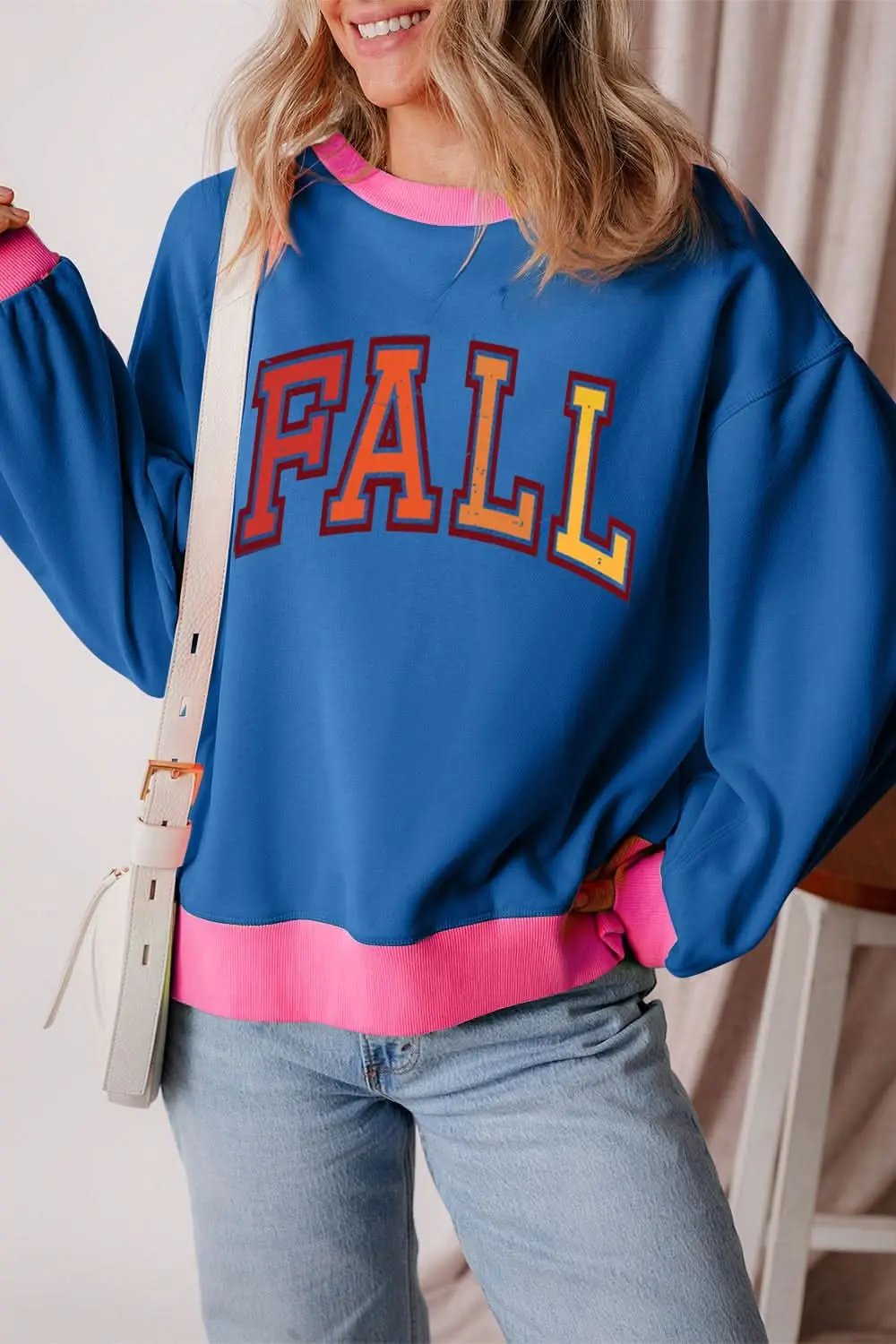 Trendsi Women's Long Sleeve Top Letter Print — Casual Chic Essential