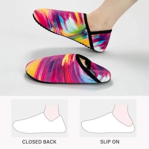 Shoes Love Salve Furry Slippers Women's/Men's Indoor Home, Yoga Socks - Cozy & Comfy