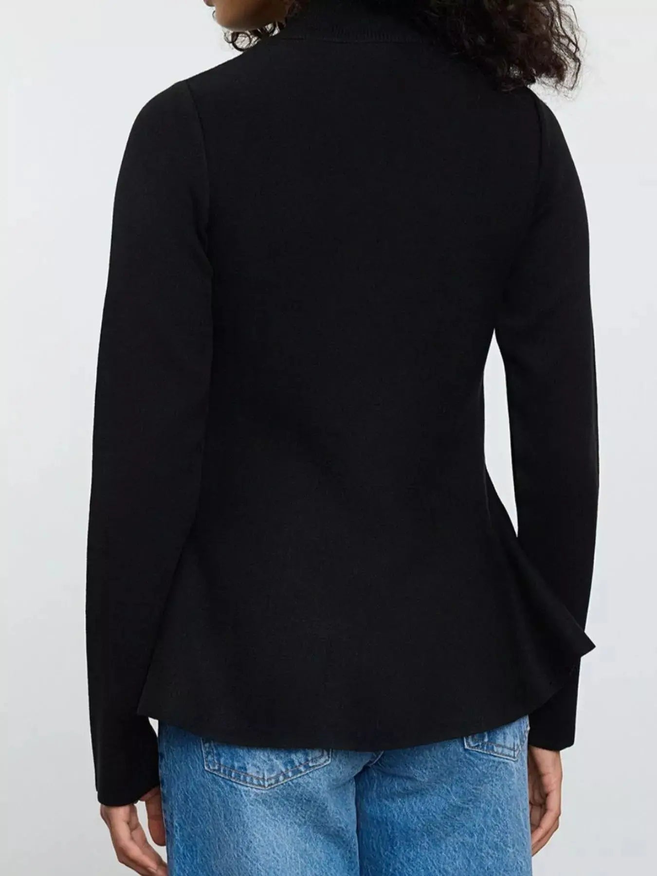 Mock Neck Long Sleeve Sweater