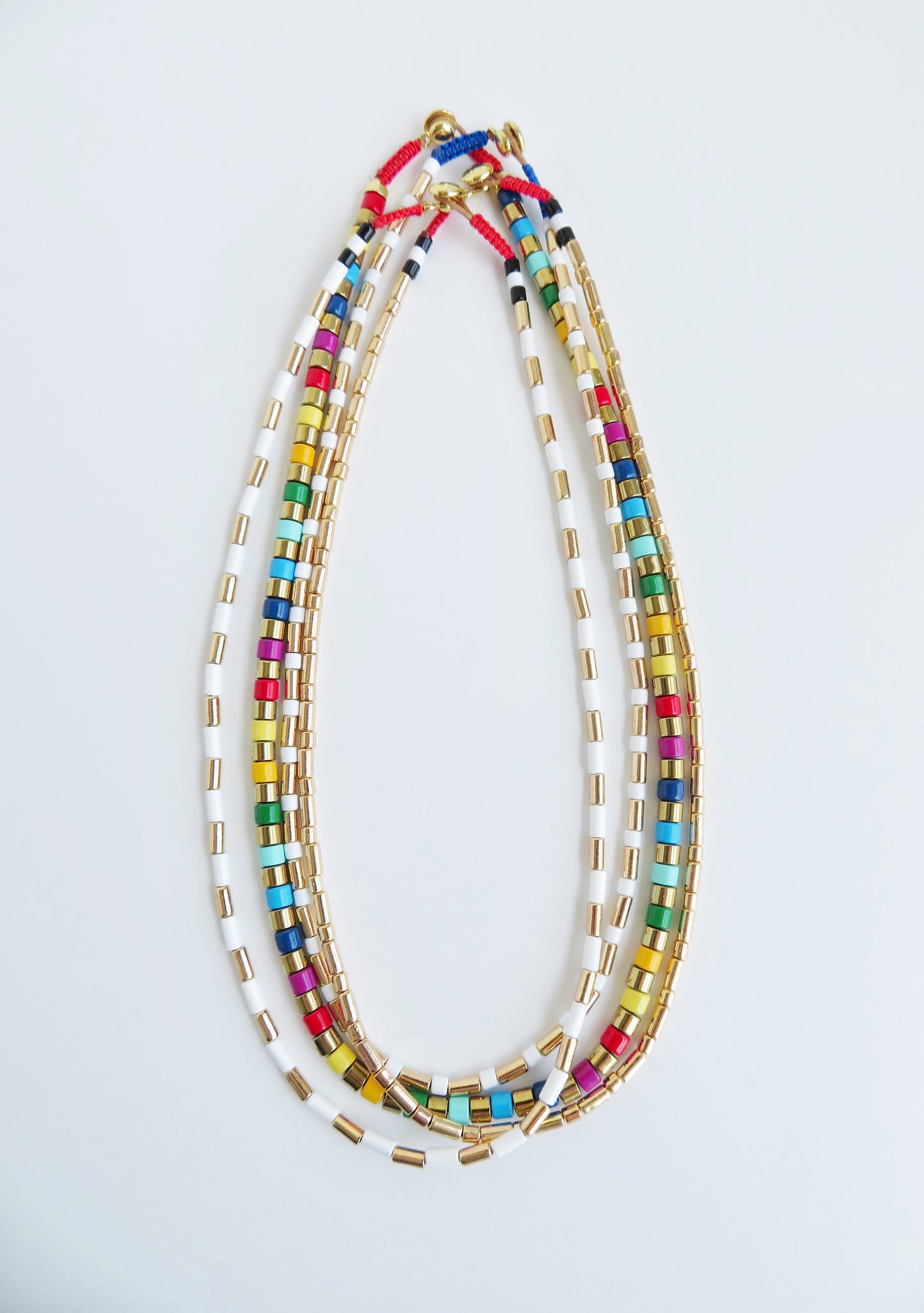 Enamel Tube Necklaces - add charms!