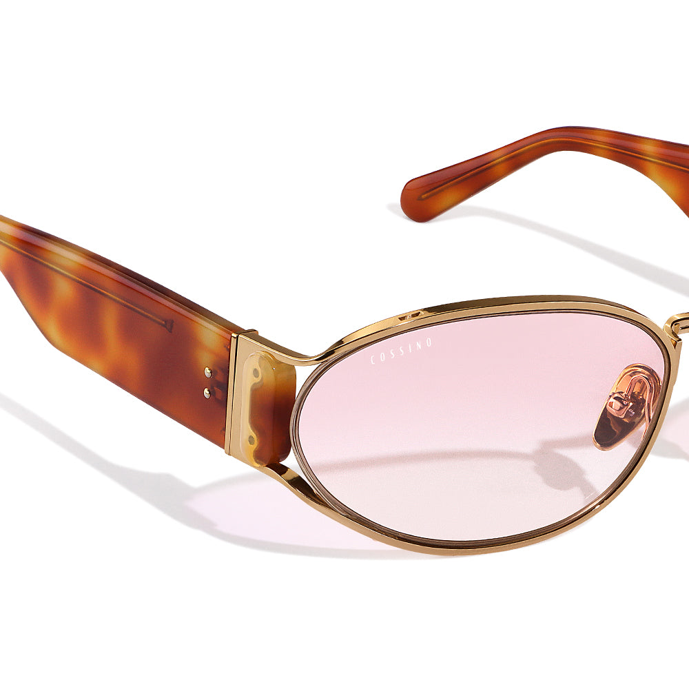 Bisou 60mm Oval Sunglasses | Pink Havana