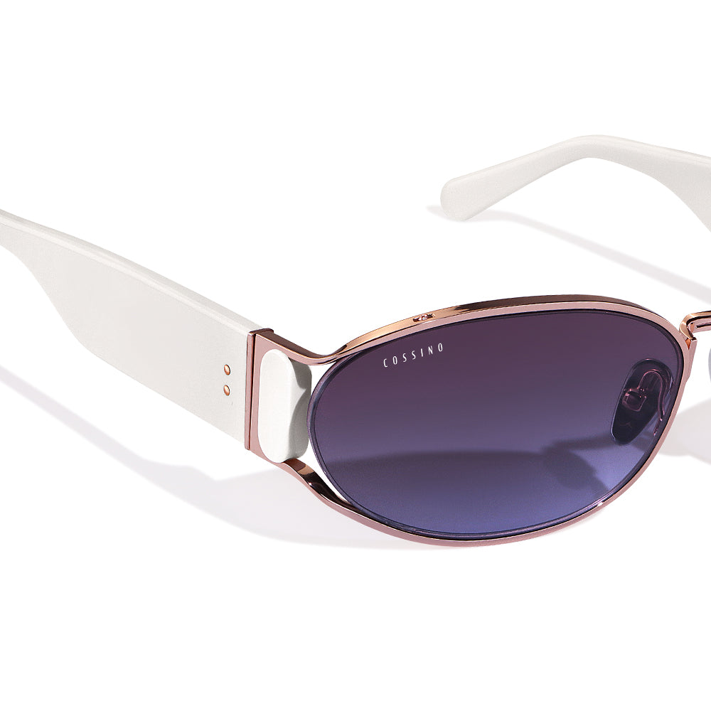 Bisou 60mm Oval Sunglasses | Purple