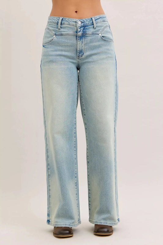 Judy Blue Jeans - High Waist Column Straight Jeans