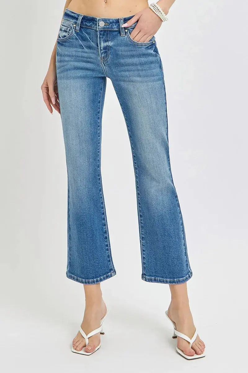 Women's Plus Size Flare Jeans Jeans - Low Rise Plus Size Comfy Fit - Flare
