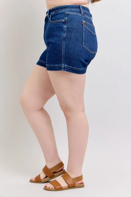 Judy Blue Full Size High Waist Tummy Control Denim Shorts