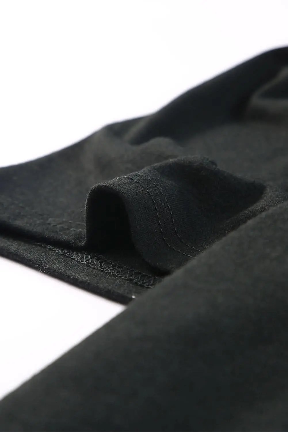 Plus Size Puff Sleeve Top Black | Love Salve