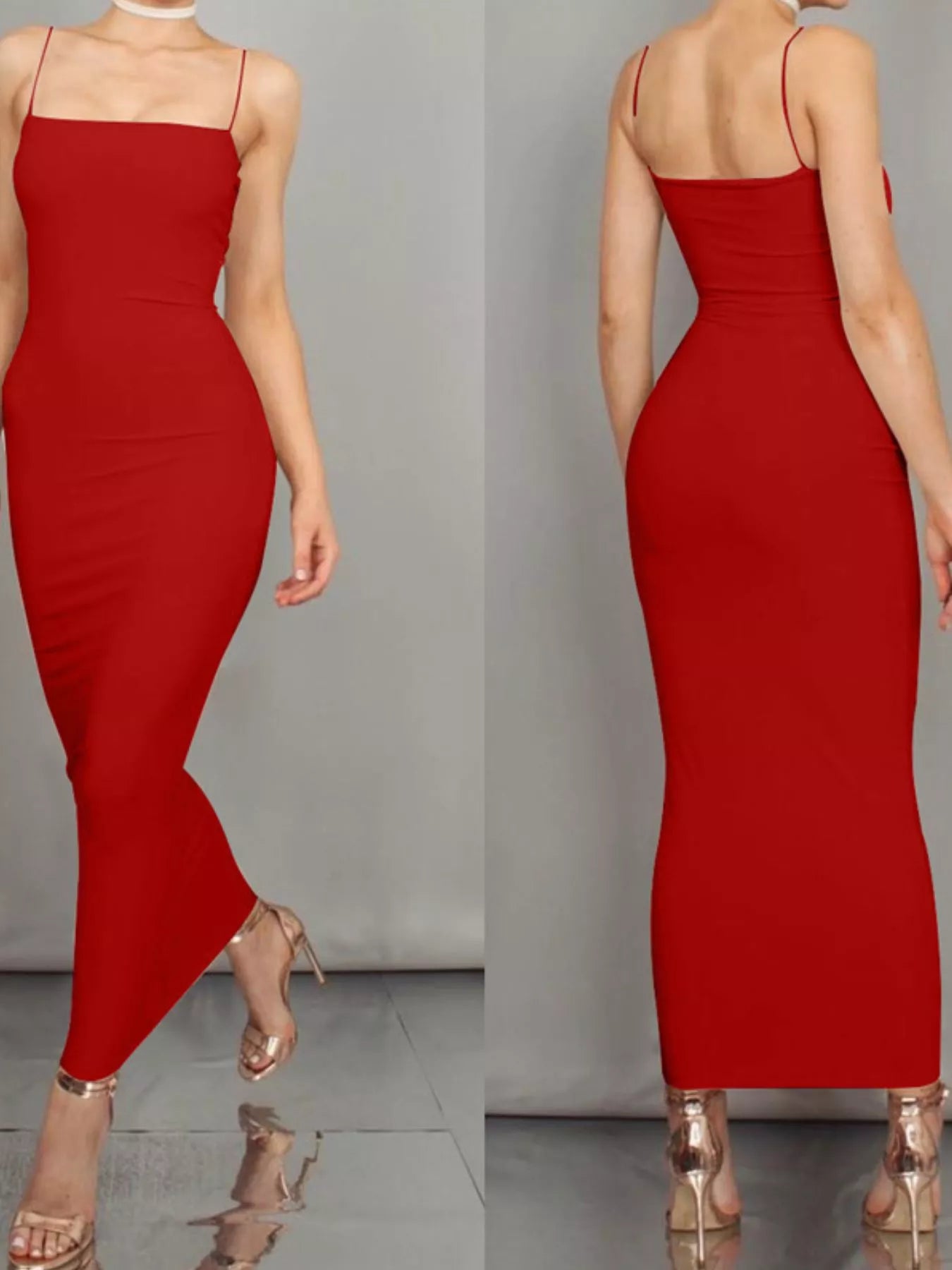 Sleeveless Bodycon Midi Dress