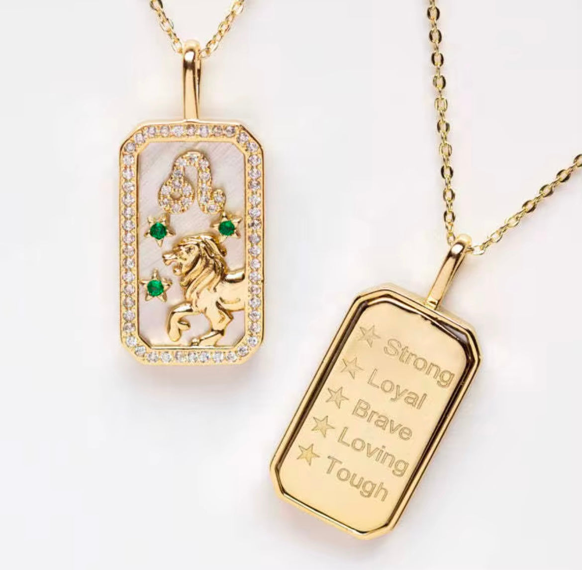 Zodiac Necklace - Double Sides