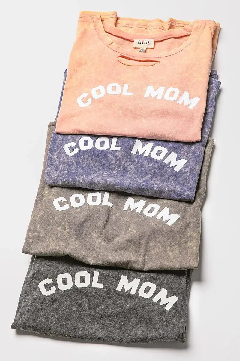 Women's T-Shirt - Laser Cut Mom Graphic - Chic Everyday Tee