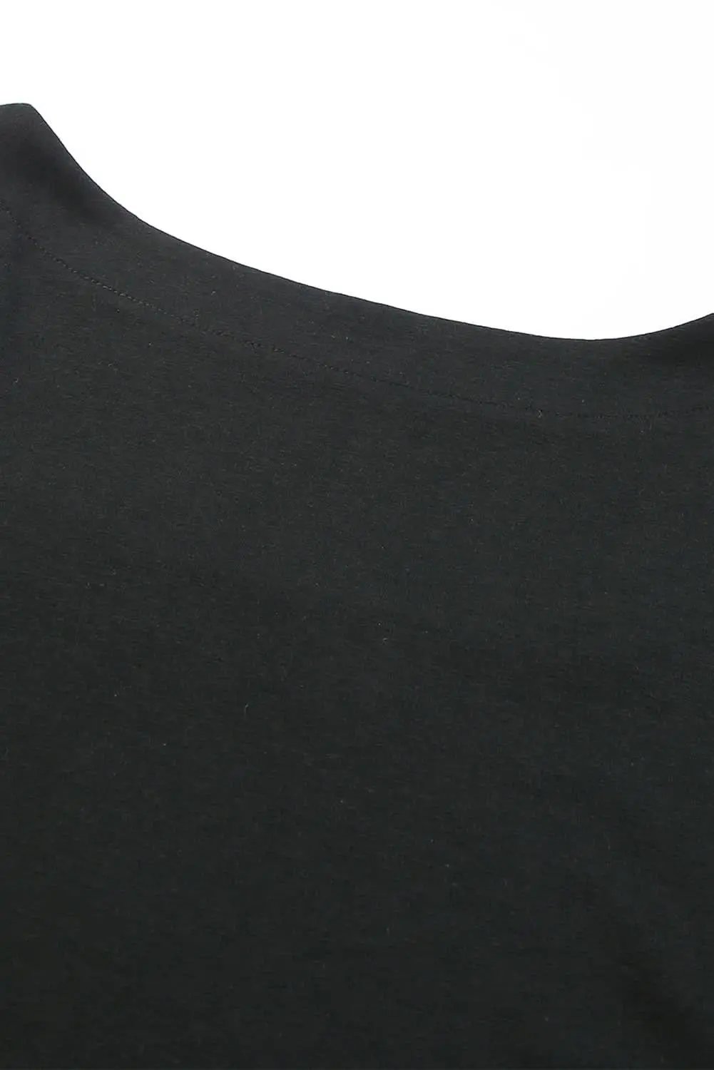 Plus Size Puff Sleeve Top Black | Love Salve