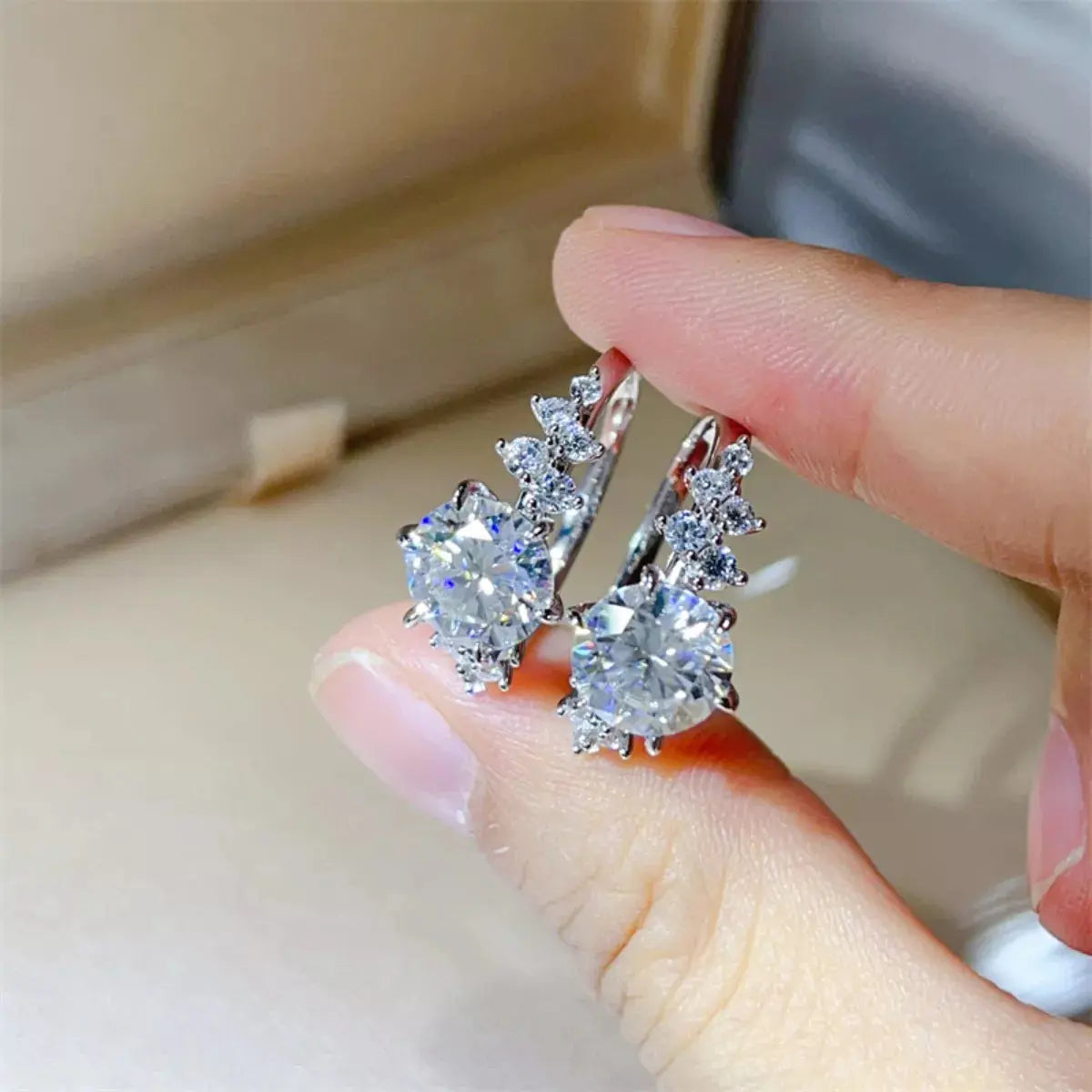 925 Sterling Silver 3 Carat Moissanite Ring