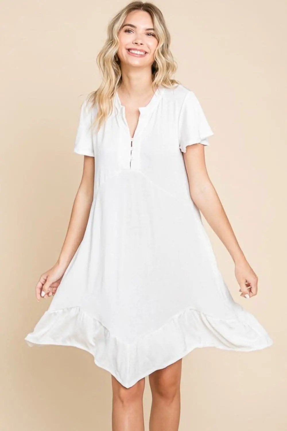 Dresses Trendsi Ruffled Dress Women's Everyday Casual Dress with Pockets