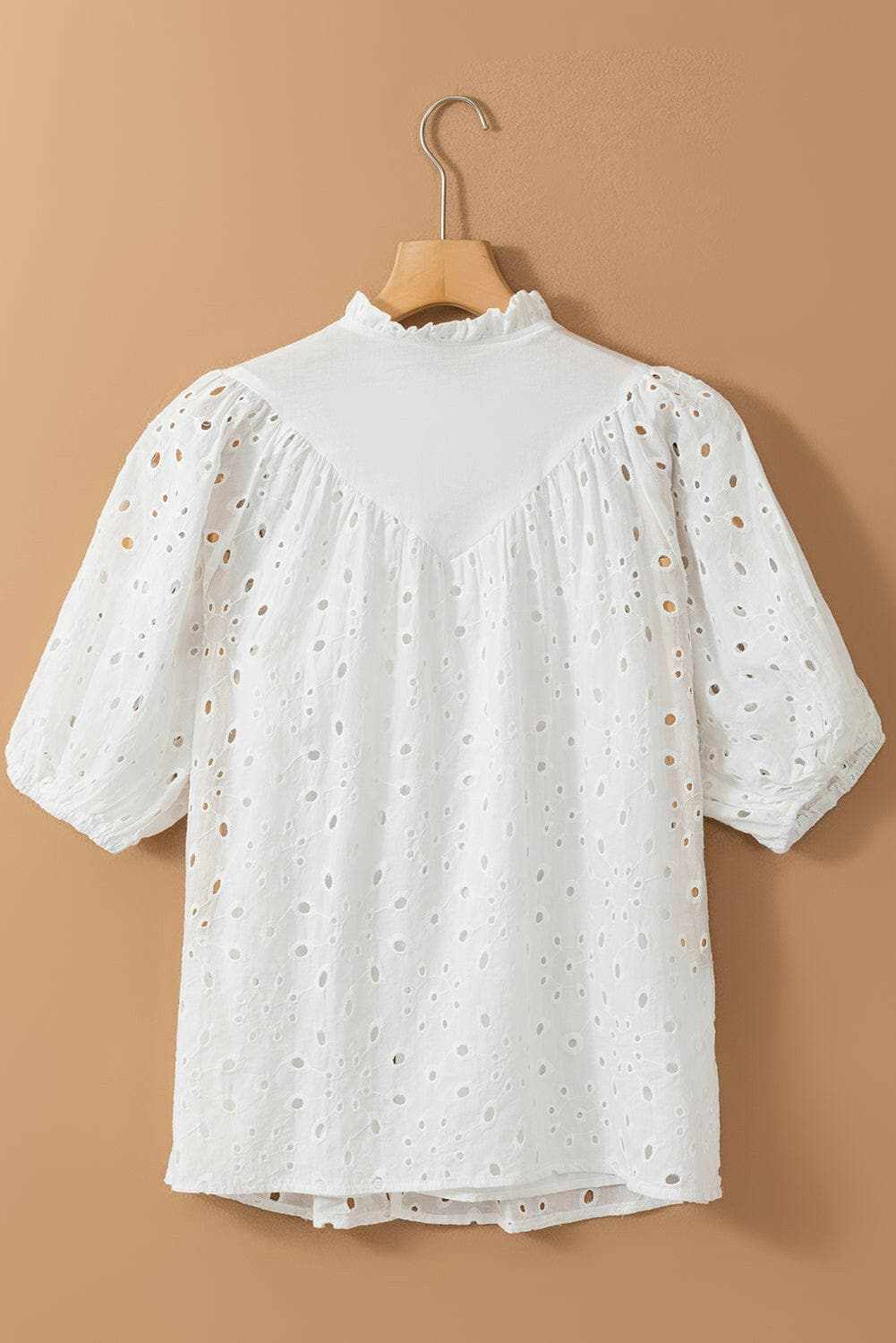 Shirts Trendsi Elegant eyelet blouse - cotton, button-up