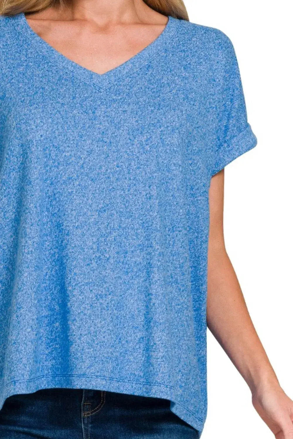 Women's V-Neck T-Shirt V-Neck Tee - Hacci Soft - Everyday Comfort