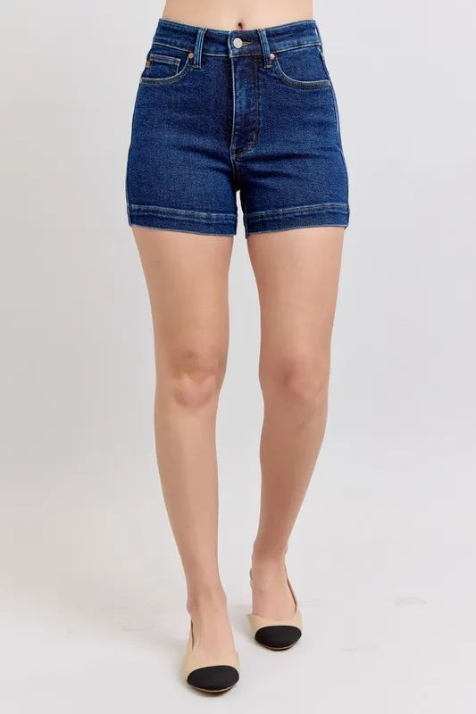 Judy Blue Full Size High Waist Tummy Control Denim Shorts