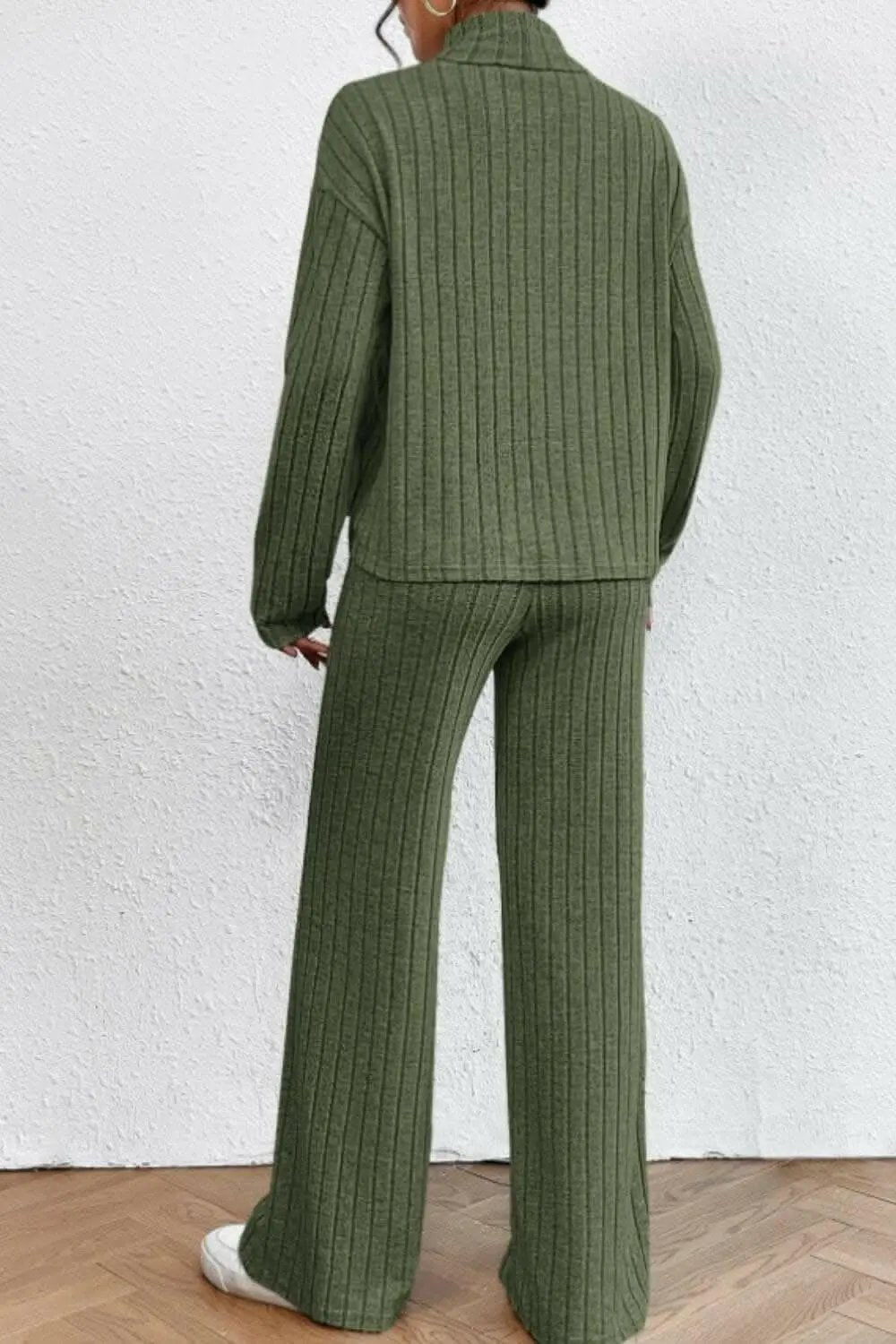 Trendsi Two-Piece Sets - Chic mock neck top & pants set - Premium Quality