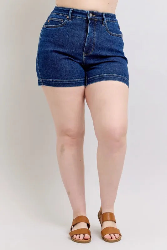 Judy Blue Full Size High Waist Tummy Control Denim Shorts