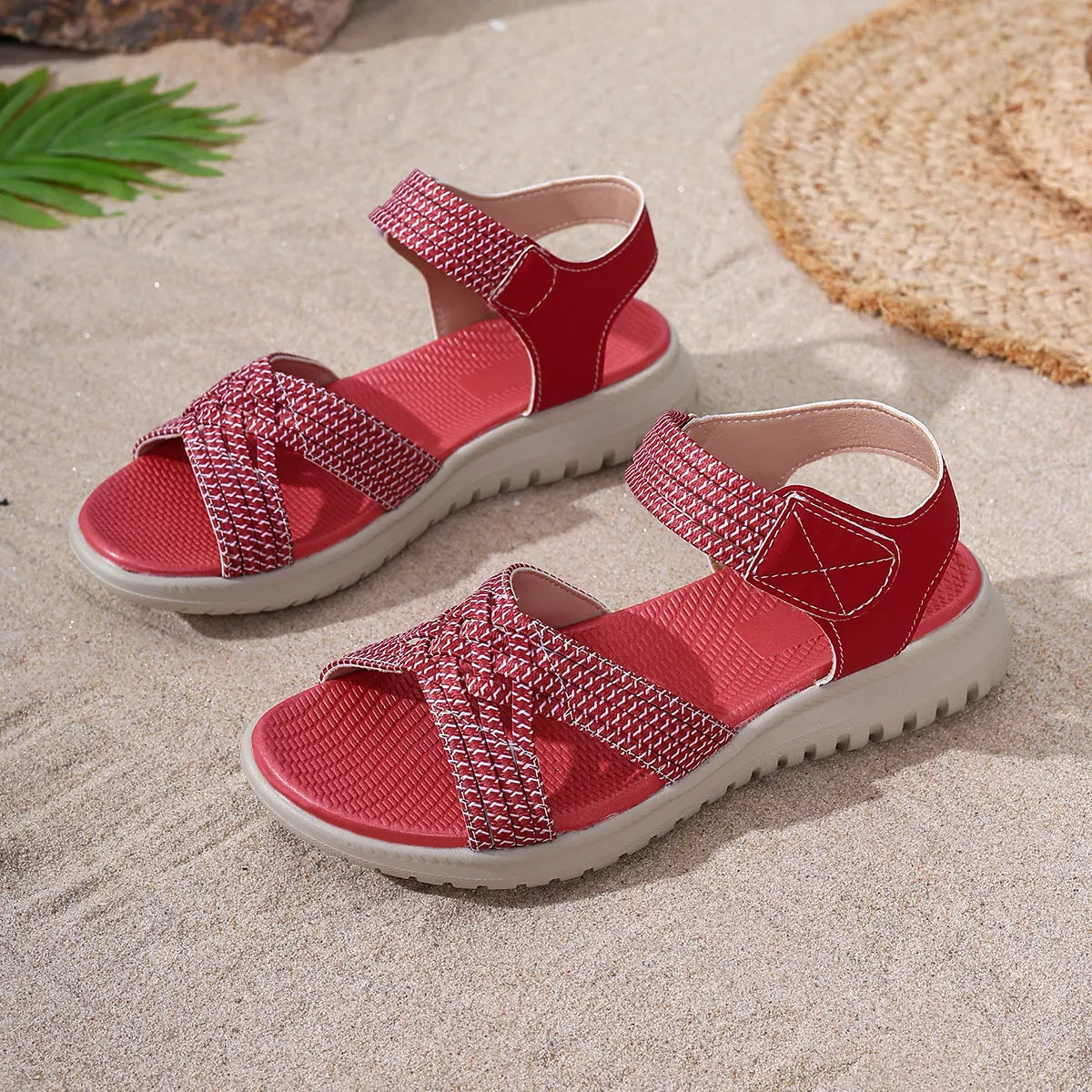 Woven Open Toe Sandals