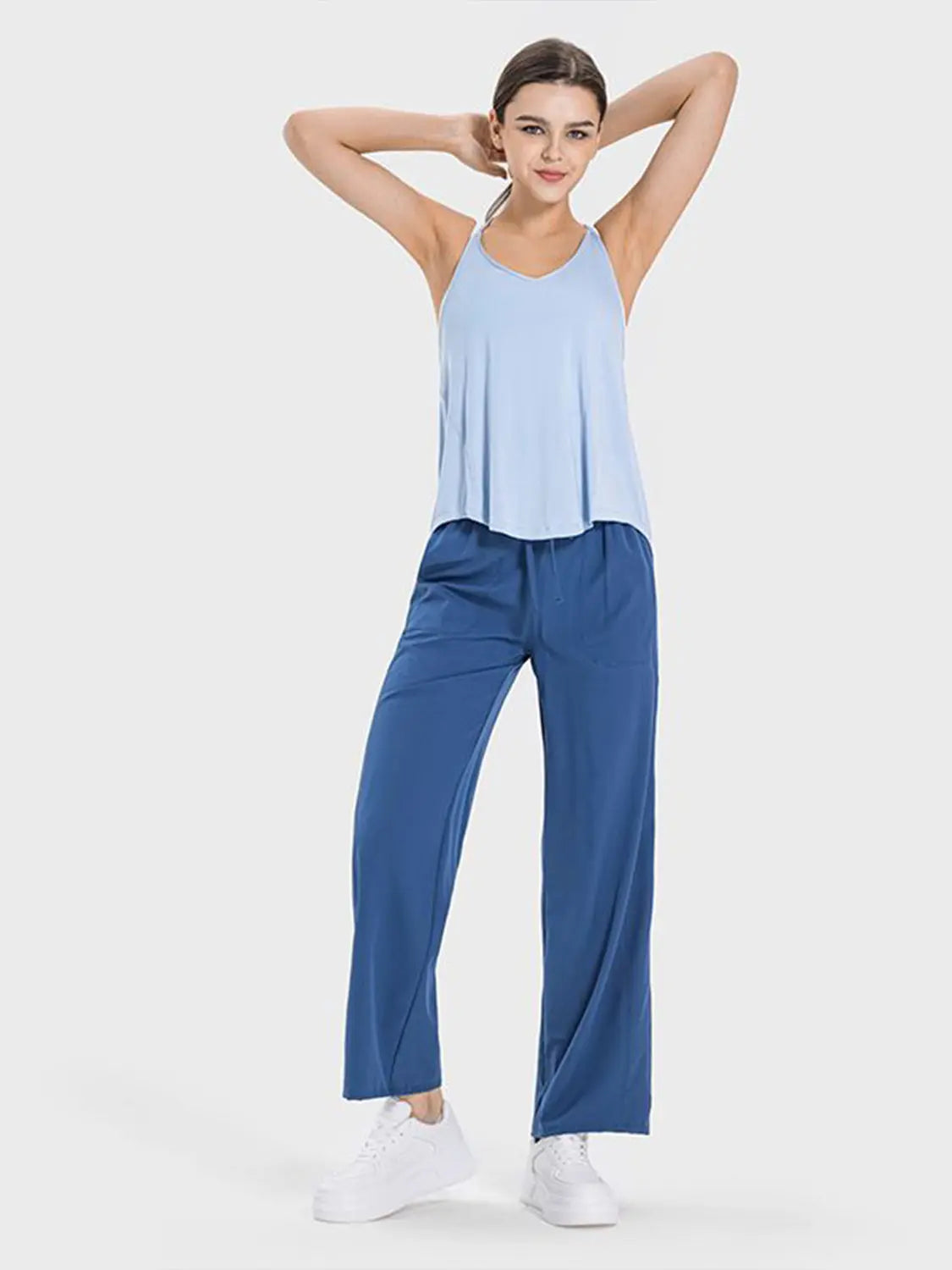 Slit Spaghetti Strap Scoop Neck Cami