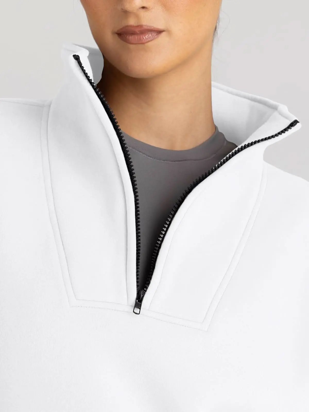 Oversized Half Zip Sweatshirt Cozy by Love Salve