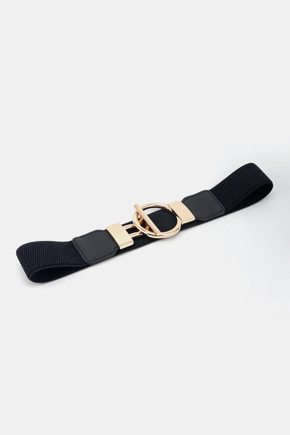 Zinc Alloy Circle Shaped Buckle PU Leather Belt