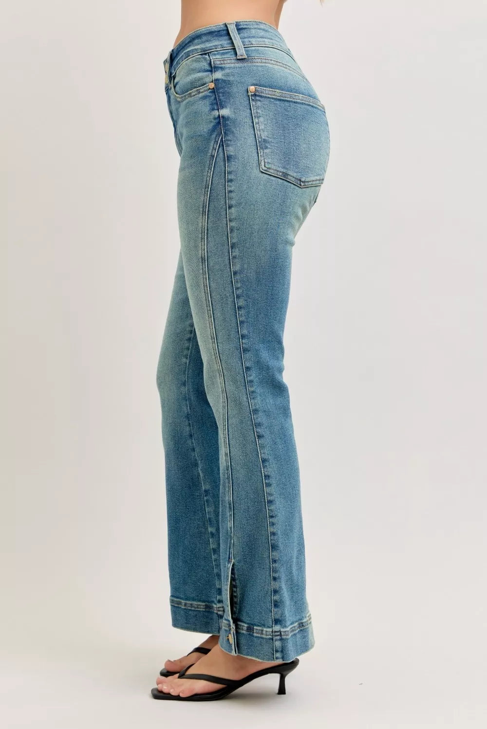 Judy Blue Jeans - High Waist Vintage Wash Flare Jeans