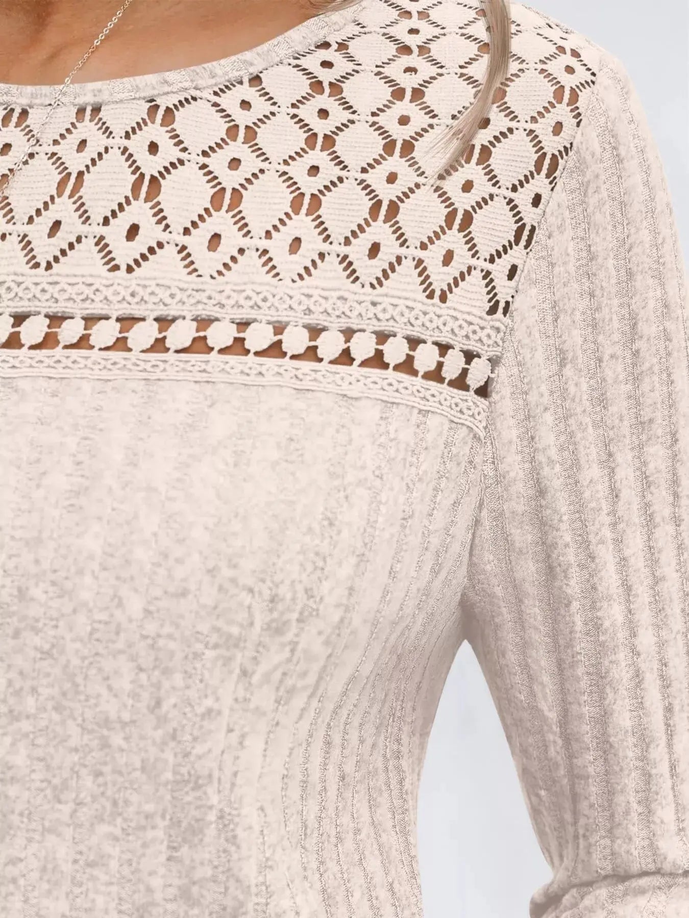 Ribbed Long Sleeve T Shirt