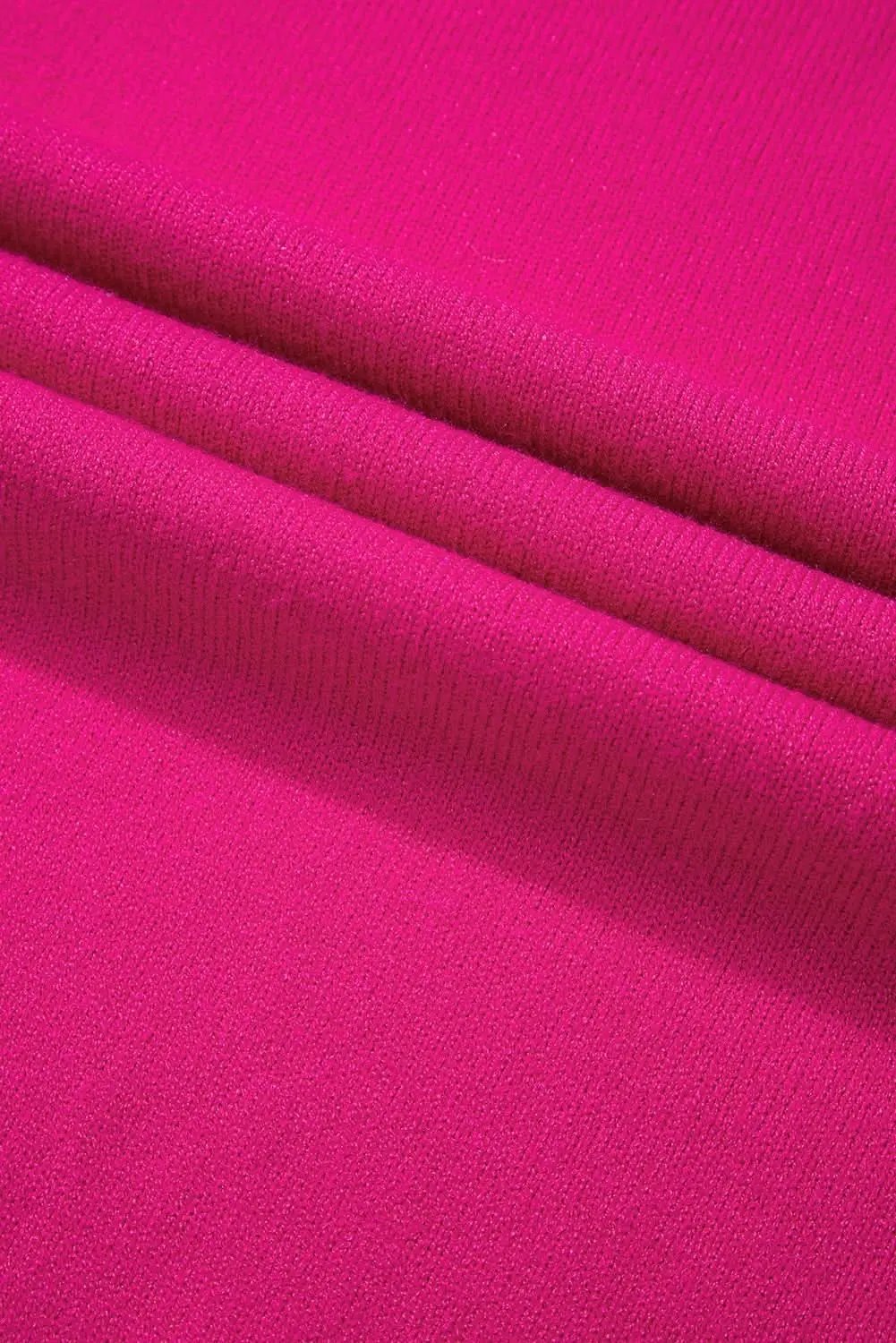 Sweaters Love Salve Strawberry Pink Plus Size Women's Sweater: Casual, Pearled Decor