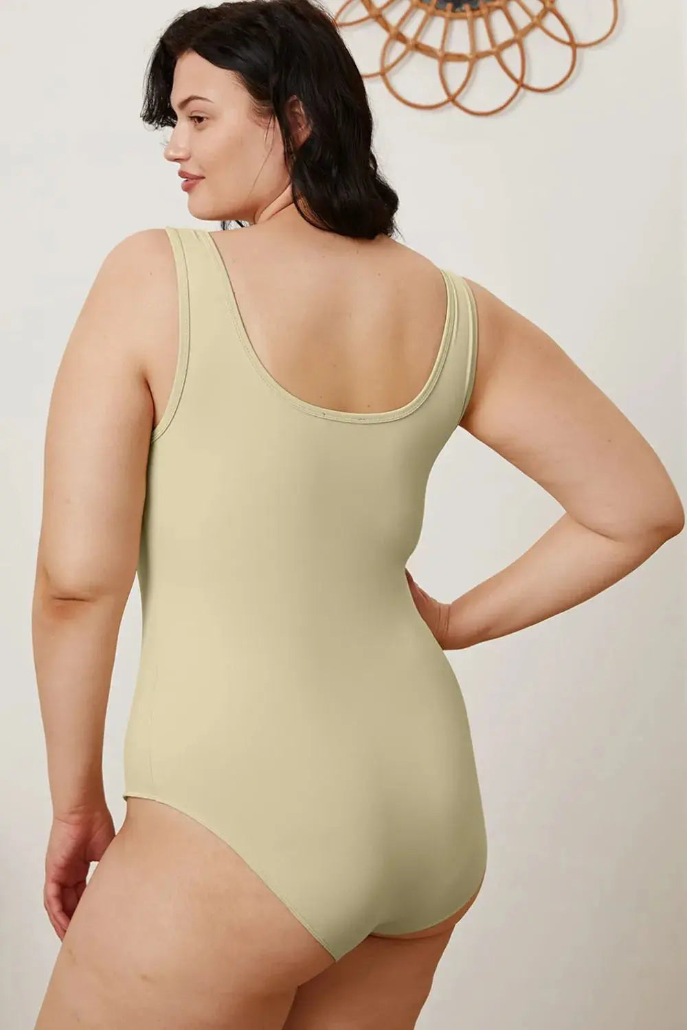 Basic Bae Full Size Square Neck Womens Sleeveless Bodysuit