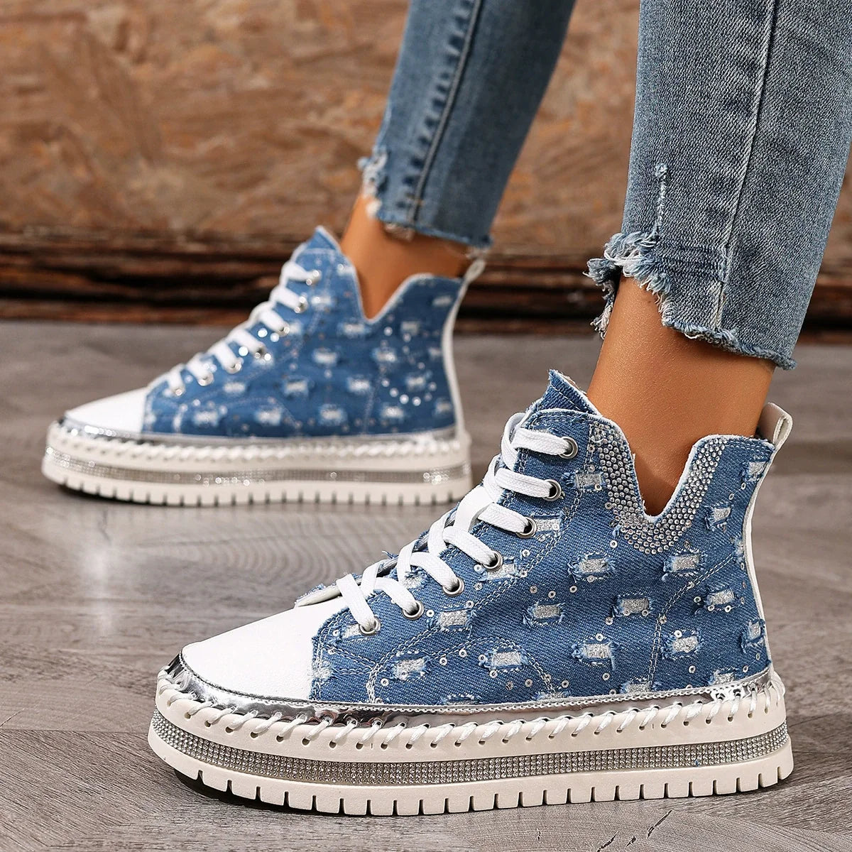 Lace Up Platform Sneakers