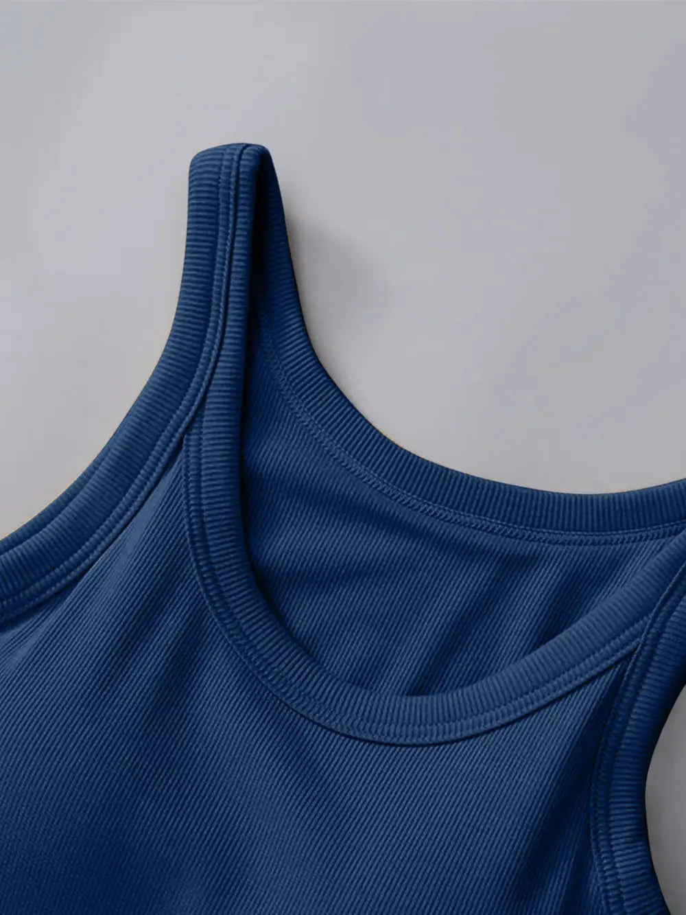 Round Neck Tank Top with Built In Bra