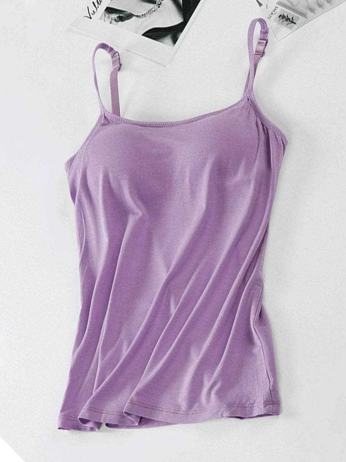 T-Shirts Trendsi just arrived - Scoop neck cami with adjustable straps