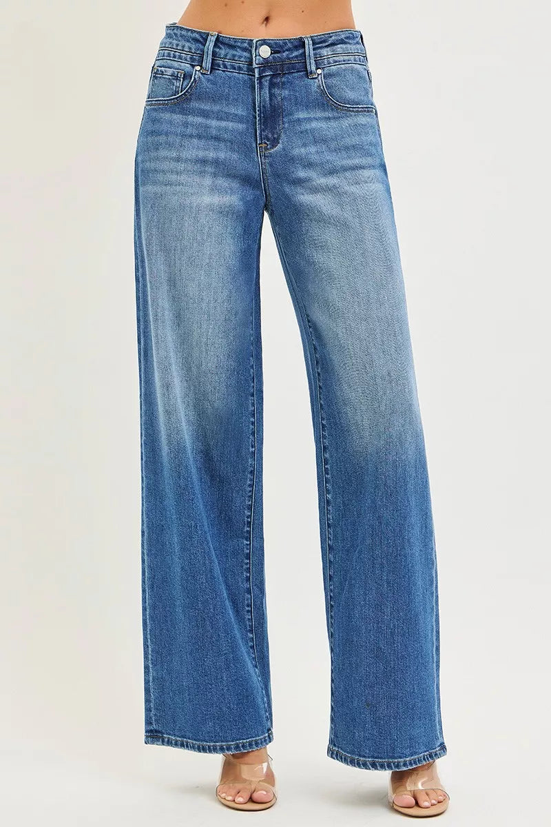 RISEN Jeans - Slouchy Baggy Jeans with Pockets